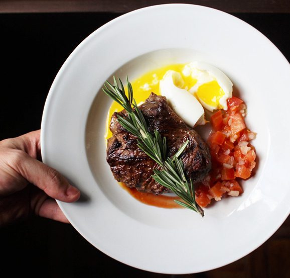 One of The Best Pan-Seared Strip Steak with hidden veg sauce